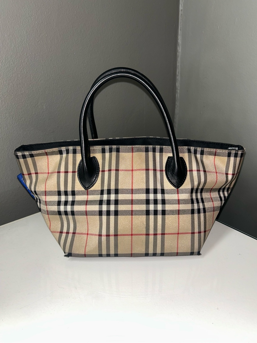 Burberry Blue Label Nova Check Mini Tote Bag
